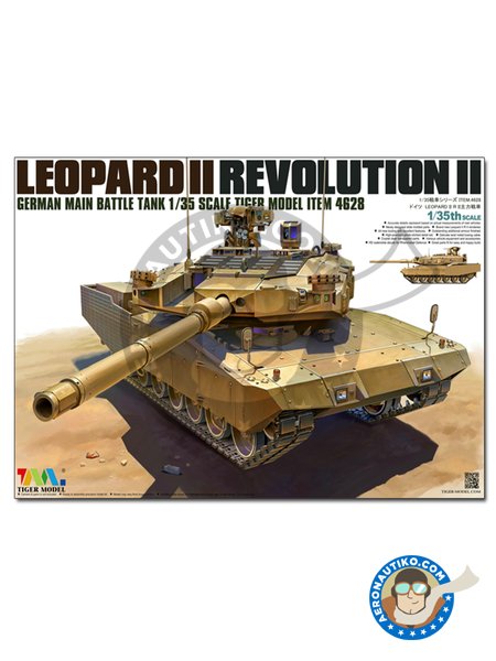 LEOPARD II REVOLUTION II MBT | Tank kit in 1/35 scale manufactured by Tiger Model (ref. 4628) image