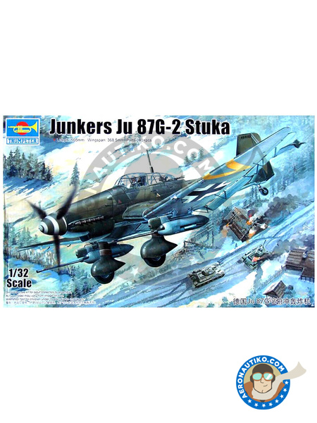 Junkers Ju-87 Stuka G-2 | Maqueta de avión en escala 1/32 fabricado por Trumpeter (ref. 03218) image