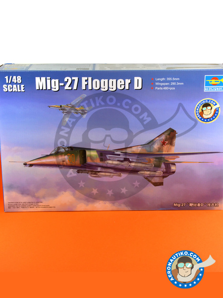 MiG-27 Flogger D | Airplane kit in 1/48 scale manufactured by Trumpeter (ref. 05802) image