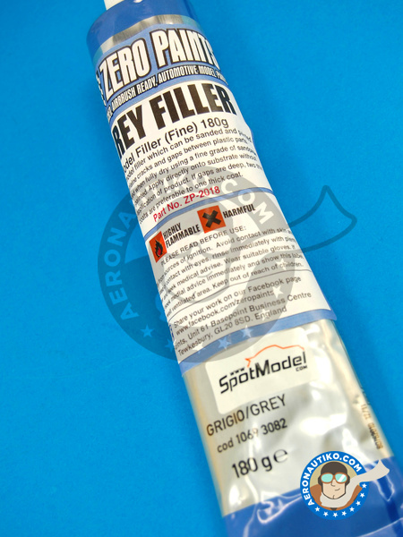 Grey Filler Fine - 180 grs | Putty manufactured by Zero Paints (ref. ZP-2018) image