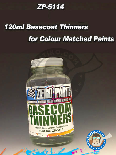 Basecoat thinners - 120ml | Thinner manufactured by Zero Paints (ref. ZP-5114) image