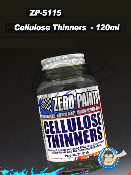 Nitrocelulósico - Cellulose Thinners - 120ml | Disolvente fabricado por Zero Paints (ref. ZP-5115) image