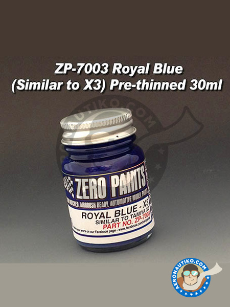 Azul Royal Blue - Similar a X-3 - 30ml | Pintura fabricado por Zero Paints (ref. ZP-7003) image