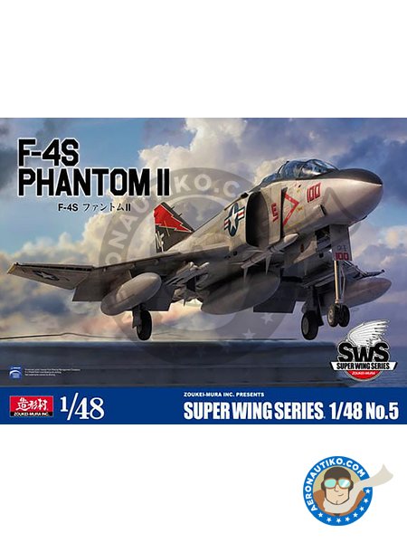 F-4S Phantom II || Super Wings Series No.5 | Airplane kit in 1/48 scale manufactured by Zoukei-Mura (ref. SWS48-05) image