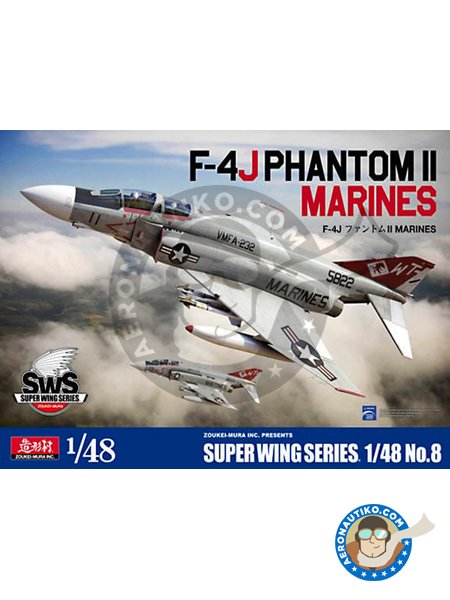 F-4J Phantom Marines || Super Wings Series No.8 | Airplane kit in 1/48 scale manufactured by Zoukei-Mura (ref. SWS48-08) image