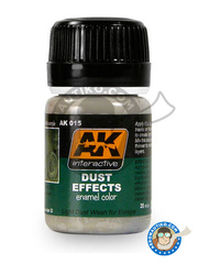 <a href="https://www.aeronautiko.com/product_info.php?products_id=50866">1 &times; AK Interactive: Efecto AK Weathering - Efecto Polvo - Dust effects. 35ml - para todos los kits o dioramas</a>