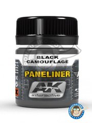 <a href="https://www.aeronautiko.com/product_info.php?products_id=51338">2 &times; AK Interactive: Air Series - Panelado para camuflaje en color negro. Paneliner for black camouflage. - bote de 35 mL.</a>