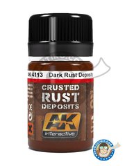 <a href="https://www.aeronautiko.com/product_info.php?products_id=51706">1 &times; AK Interactive: Paint - Dark Rust Deposits - 35ml jar - for all kits</a>