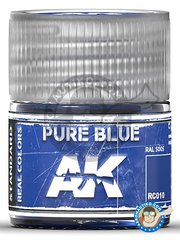 <a href="https://www.aeronautiko.com/product_info.php?products_id=51532">3 &times; AK Interactive: Real color - Color Azl puro. RAL 5005. - bote de 10ml - para todos los kits</a>