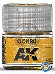 <a href="https://www.aeronautiko.com/product_info.php?products_id=51534">1 &times; AK Interactive: Real color - Ochre. 10ml - for all kits</a>