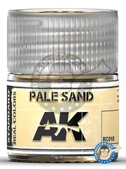 <a href="https://www.aeronautiko.com/product_info.php?products_id=51537">1 &times; AK Interactive: Real color - Color Pale sand. RAL 8008 - jar 10ml - for all kits</a>