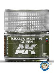 <a href="https://www.aeronautiko.com/product_info.php?products_id=51363">5 &times; AK Interactive: Real color - Color verde ruso. - bote de 10 ml - para todos los kits</a>