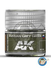 <a href="https://www.aeronautiko.com/product_info.php?products_id=51362">5 &times; AK Interactive: Real color - Color gris verdoso ruso.  - bote de 10 ml - para todos los kits</a>