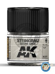 <a href="https://www.aeronautiko.com/product_info.php?products_id=51487">1 &times; AK Interactive: Real color - Gris piedra. RAL 7030. Stone grey. Steingrau - para todos los kits</a>