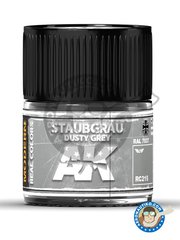 <a href="https://www.aeronautiko.com/product_info.php?products_id=51485">1 &times; AK Interactive: Real color - Gris polvoriento. RAL 7037. Dusty grey. Stubgrau. 10ml - para todos los kits</a>