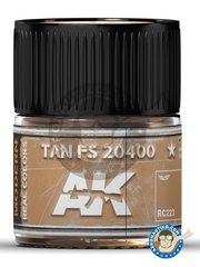 <a href="https://www.aeronautiko.com/product_info.php?products_id=51498">1 &times; AK Interactive: Real color - TAN FS 20400. 10ml - para todos los kits</a>