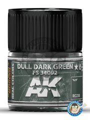 <a href="https://www.aeronautiko.com/product_info.php?products_id=51507">1 &times; AK Interactive: Real color - Dull dark green FS 34092. 10ml - for all kits</a>