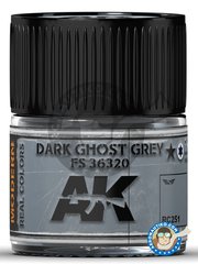 <a href="https://www.aeronautiko.com/product_info.php?products_id=51647">1 &times; AK Interactive: Real color - Color Gris fantasma oscuro FS 36320  - bote de 10ml - para todos los kits</a>