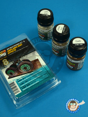 AMMO of Mig Jimenez: Paints set - Airplanes Dust Effects set - Air Weathering set - for all kits image