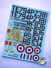 <a href="https://www.aeronautiko.com/product_info.php?products_id=50614">1 &times; Berna Decals: Marking / livery 1/32 scale - De Havilland Mosquito FB Mk VI - Than Son Nhunt 1947 (FR0);  (FR0); Normandie-Niemen, Rabat 1947 (FR0) - water slide decals and assembly instructions - for all kits</a>
