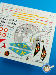 <a href="https://www.aeronautiko.com/product_info.php?products_id=30864">1 &times; Berna Decals: Marking / livery 1/48 scale - Dassault Mirage F1 C - Arme de l'Air (FR3) - Arme de l'Air 1981 and 1982 - water slide decals and placement instructions - for all kits</a>