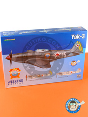 Eduard: Maqueta de avión escala 1/48 - Yakovlev Yak-3 - Russian Air Force (RU2) - piezas de plástico, calcas de agua y manual de instrucciones image