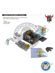 Eduard: BIG SIN 1/48 scale - Messerschmitt Bf 109 G-6 - full colour photo-etched parts, assembly instructions, photo-etched parts and resin parts - for Eduard reference 82111 image