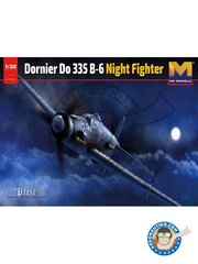 <a href="https://www.aeronautiko.com/product_info.php?products_id=51618">1 &times; HK Models: Airplane kit 1/32 scale - Dornier Do 335 B-6 Nightfighter - plastic parts, water slide decals and assembly instructions</a>