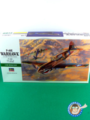 Hasegawa: Airplane kit 1/48 scale - Curtiss P-40 Warhawk E - (US5); Summer 1942 (US5) - plastic parts, water slide decals and assembly instructions image