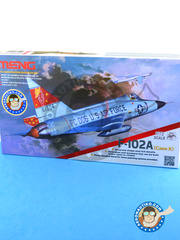 Meng Model: Maqueta de avión escala 1/72 - Convair F-102 Delta Dagger A - USAF (US0) - USAF - piezas de plástico, calcas de agua y manual de instrucciones image