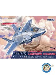 <a href="https://www.aeronautiko.com/product_info.php?products_id=51089">1 &times; Meng Model: Airplane kit 1/48 scale - Lockheed-Martin F-35A Lightning II - HILL ATB, Utah (US2); Eglin AFB, Florida (US2) - USAF 2012 - photo-etched parts, plastic parts, water slide decals and assembly instructions</a>