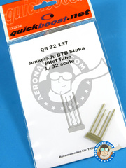 Quickboost: Pitot tube 1/32 scale - Junkers Ju-87 Stuka B - Luftwaffe - resin parts and assembly instructions - for Trumpeter kit image