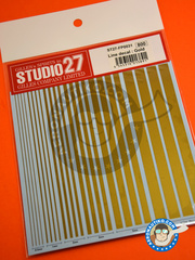 Studio27: Decals - Gold lines - water slide decals - for all kits image