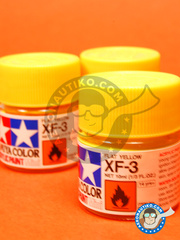 <a href="https://www.aeronautiko.com/product_info.php?products_id=12069">1 &times; Tamiya: Pintura acrlica - Amarillo mate XF-3 Flat yellow - para todos los kits</a>