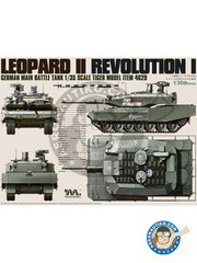 <a href="https://www.aeronautiko.com/product_info.php?products_id=51405">1 &times; Tiger Model: Tank kit 1/35 scale - LEOPARD II REVOLUTION I - photo-etched parts, plastic parts, water slide decals and assembly instructions</a>