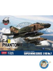 <a href="https://www.aeronautiko.com/product_info.php?products_id=51313">1 &times; Zoukei-Mura: Maqueta de avin escala 1/48 - F-4D Phantom II Super Wings Series No.7 - Thailand 1972 (US0); Thailand 1971 (US0) - piezas de plstico, calcas de agua y manual de instrucciones</a>