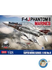 <a href="https://www.aeronautiko.com/product_info.php?products_id=51355">1 &times; Zoukei-Mura: Airplane kit 1/48 scale - F-4J Phantom Marines || Super Wings Series No.8 - 1974 - 1975 (US0) - plastic parts, water slide decals and assembly instructions</a>