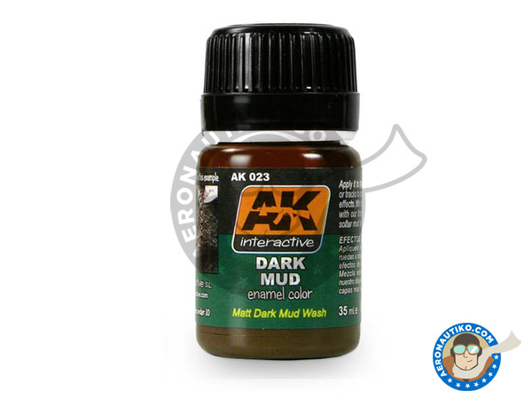 Image 1: Dark Mud | AK Weathering efect product manufactured by AK Interactive (ref. AK-023)