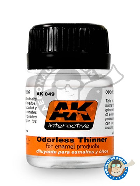 Odorless thinner. For enamel and oil paint. | Thinner manufactured by AK Interactive (ref. AK-049) image