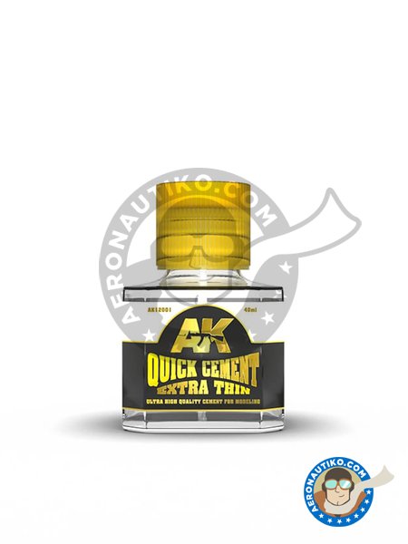 Quick cement extra thin | Glue manufactured by AK Interactive (ref. AK-12001) image