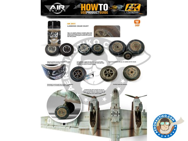 Image 2: Aircraft Landing Gear Weathering Set |Air Series New 2018 | Paints set manufactured by AK Interactive (ref. AK-2030)