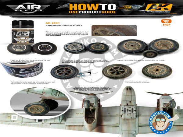 AK Interactive: Air Series - Landing gear dust. - 35mL jar - for all kits  (ref. AK-2031), Paints and Tools > Colors > AK Interactive > AK Weathering  Effects