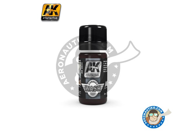 Image 2: Exhaust Stains Weathering Set | Air Series New 2018 | Paints set manufactured by AK Interactive (ref. AK-2037)
