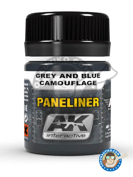 Paneliner for grey and blue | AK Weathering efect product manufactured by AK Interactive (ref. AK-2072) image