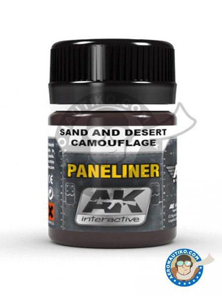 Paneliner for san and desert camouflage. | Air Series manufactured by AK Interactive (ref. AK-2073) image