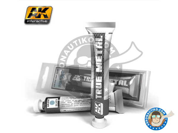 Image 1: Plateado. True Metal | AK True Metal fabricado por AK Interactive (ref. AK-458)