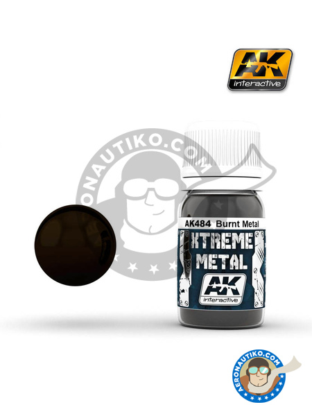 Burnt metal | Xtreme metal paint manufactured by AK Interactive (ref. AK-484) image