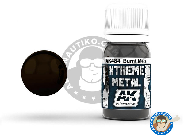Image 1: Metal quemado | Pintura Xtreme metal fabricado por AK Interactive (ref. AK-484)