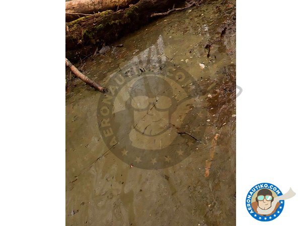 Image 2: Water gel swamp green. | Textures and Dioramas manufactured by AK Interactive (ref. AK-8006)