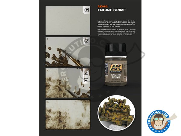 Image 1: Engine Grime color. | Paint manufactured by AK Interactive (ref. AK082)